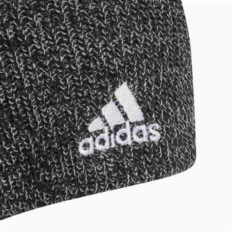 adidas wintermütze grau mit rotem abschluß|ADIDAS Mütze .